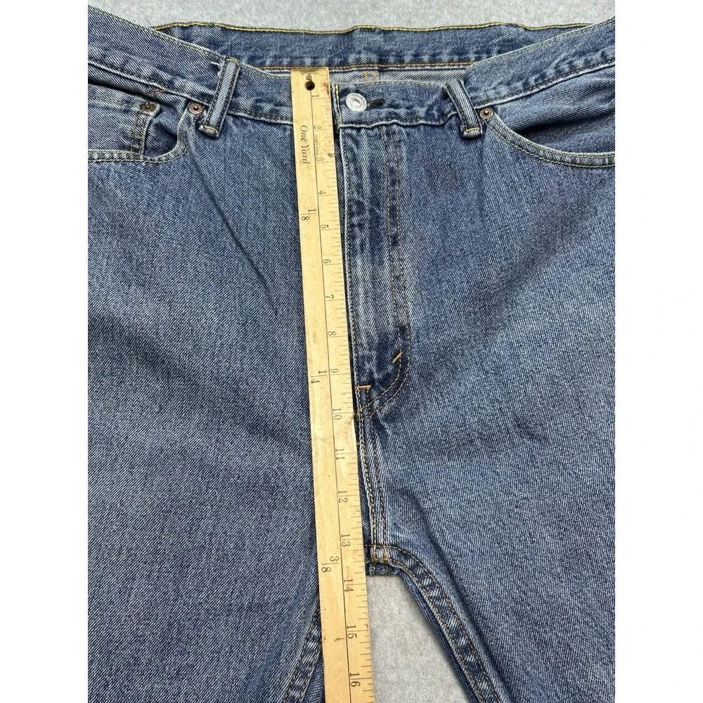 Levi 505 Regular Fit Jeans Sz 40x30 Mens Blue‎ Grunge Straight Leg Denim Pants